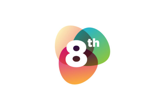 Download Number Eighth Logo Colorful Design Vecto - Colorful design Collection