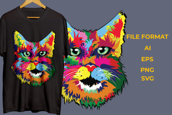 Download CAT COLORFUL DESIGN - Colorful design Collection